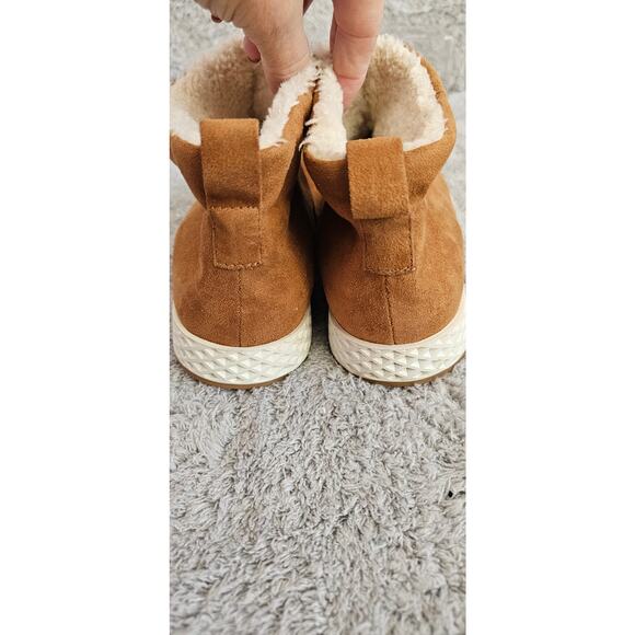 Urban Sport J Slides Tan Ollie WP Faux Fur Suede Waterproof Ankle Boots Size 10 - Picture 3 of 6